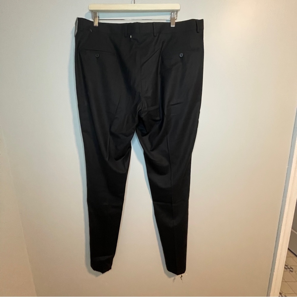 Nordstrom Dress Pants Black Trim Fit for Men 42W Unfinished - Picture 2 of 7